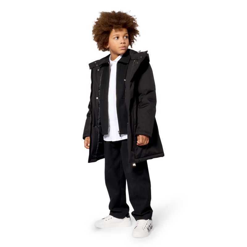 Capuchon parka KARL LAGERFELD KIDS 
                        BOY