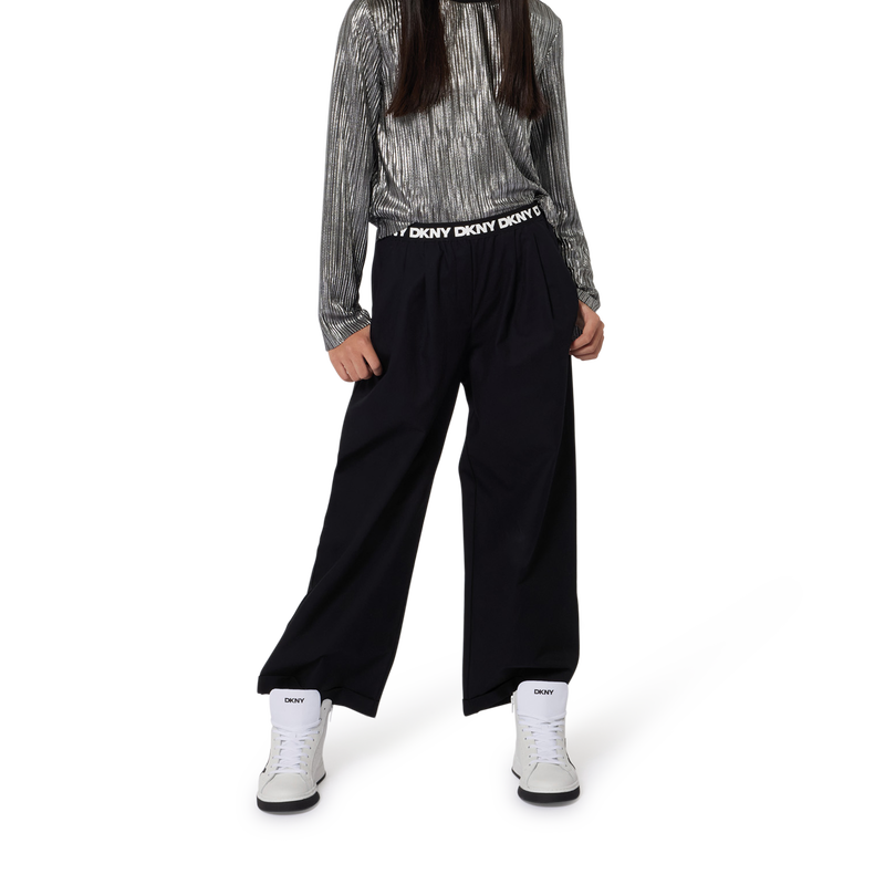 Feestelijke broek van katoen DKNY 
                        GIRL