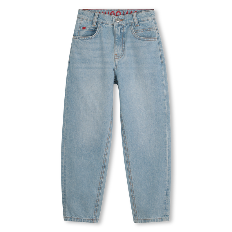 Ruimvallende 5 pocket jeans HUGO 
                        JONGEN
