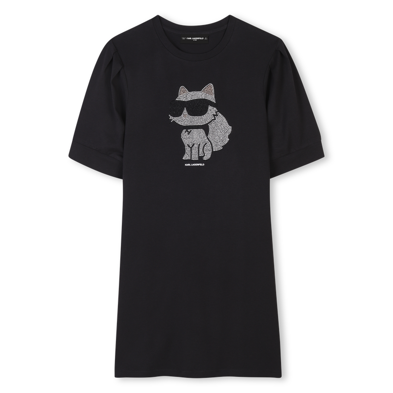 Jurk met korte mouwen KARL LAGERFELD KIDS 
                        GIRL