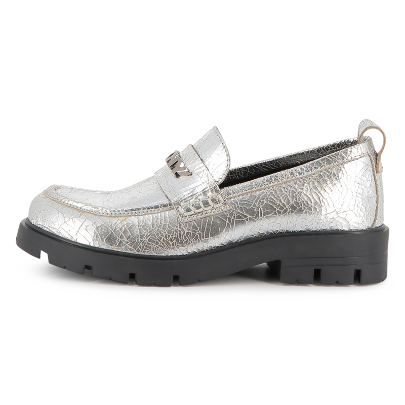 Loafers van metallic rundleer DKNY 
                        GIRL