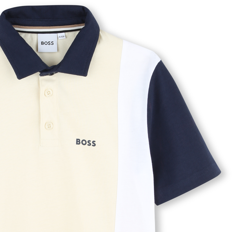 Katoenen polo met korte mouwen BOSS 
                        BOY
