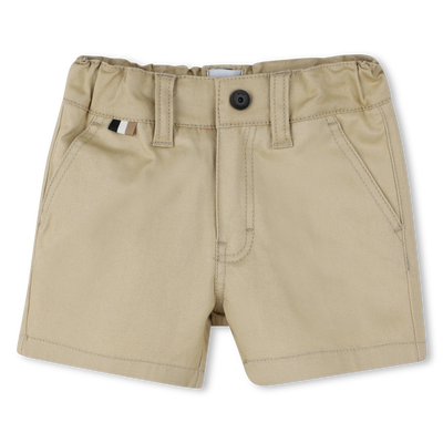 Effen katoenen short BOSS BOY