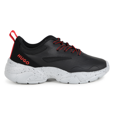 Stoffen sneakers met veters HUGO BOY