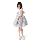 Bi-materiaal ceremoni&euml;le jurk KARL LAGERFELD KIDS 
                    GIRL