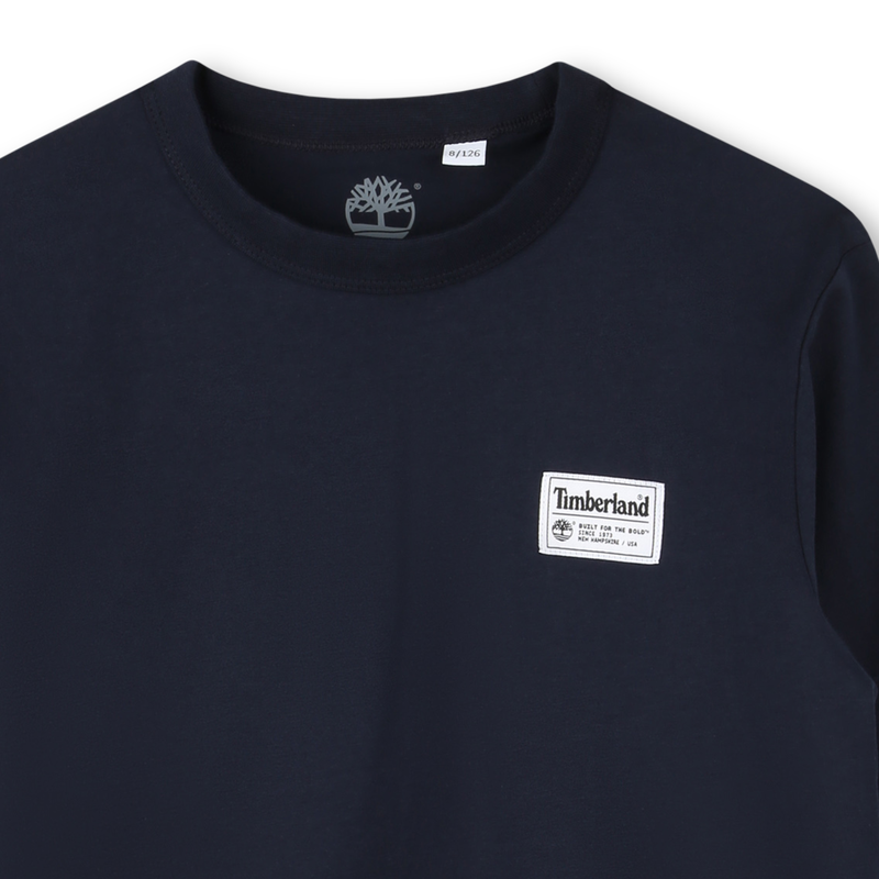 Effen T-shirt met label TIMBERLAND 
                        BOY