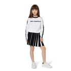 Geplooide gebreide rok KARL LAGERFELD KIDS 
                    GIRL