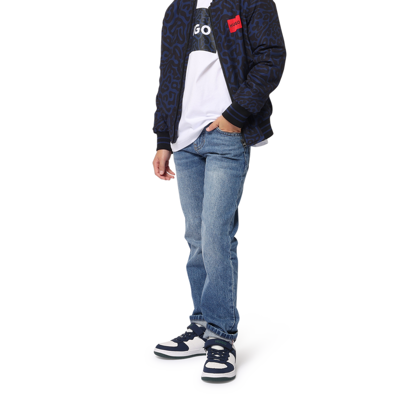 Rechte katoenen jeans HUGO 
                        BOY