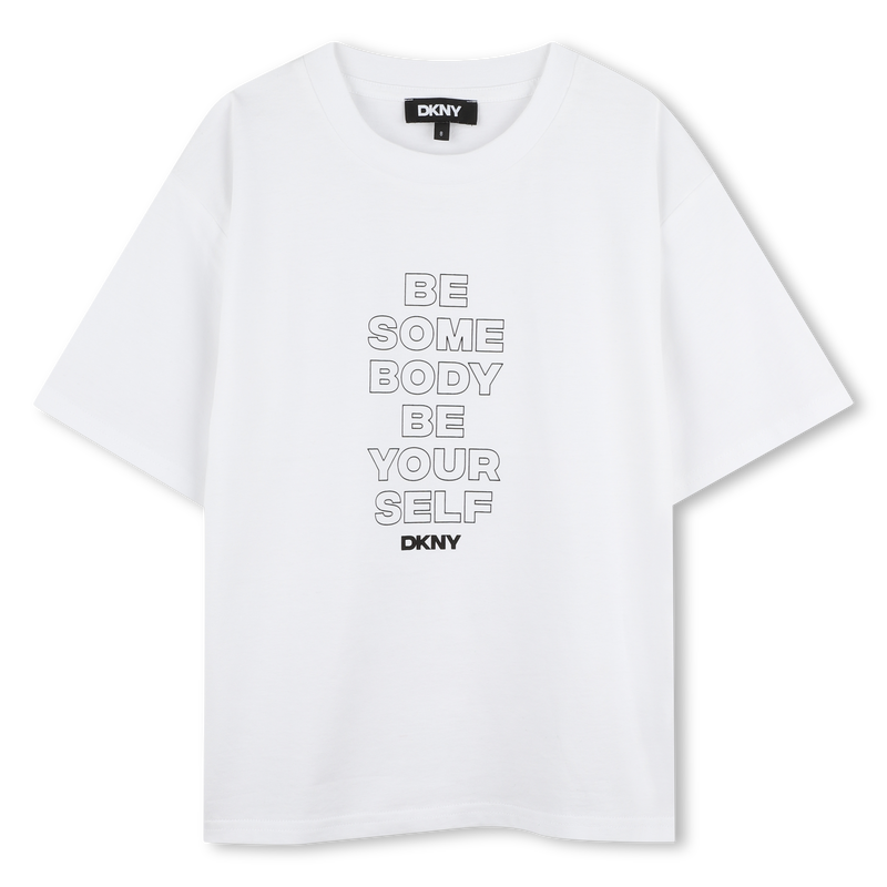 Katoenen T-shirt korte mouwen DKNY 
                        GIRL