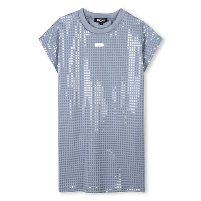 Katoenen jurk met lovertjes DKNY GIRL