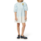Wijde jurk in twee kleuren KENZO KIDS 
                    GIRL