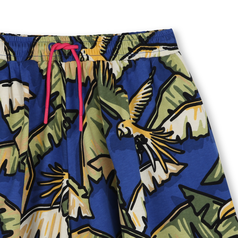 Katoenen short met print KENZO KIDS 
                        GIRL