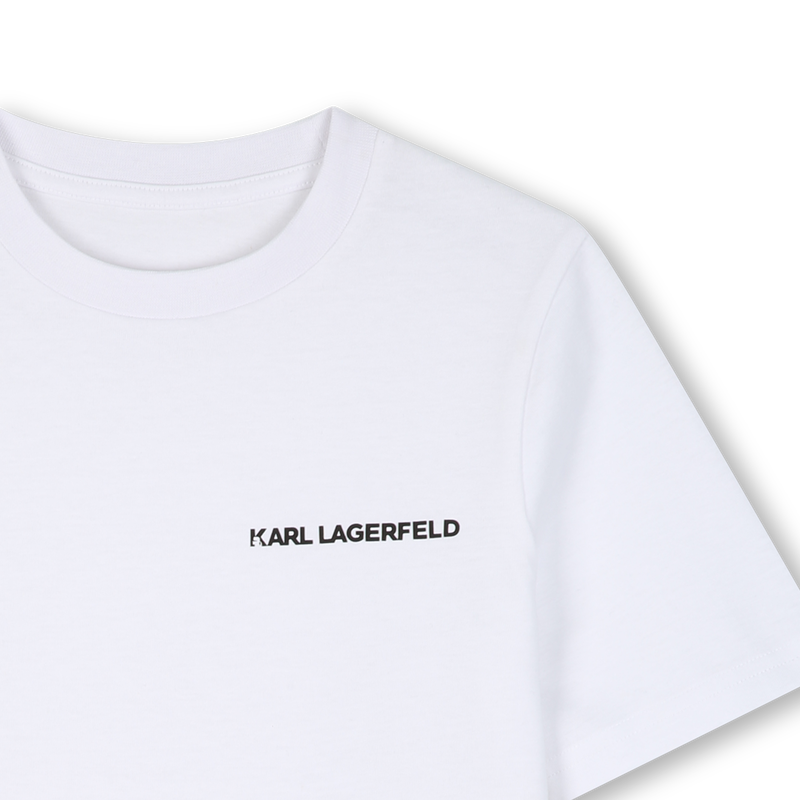 SET VAN 2 T-SHIRTS MET KORTE MOUWEN KARL LAGERFELD KIDS 
                        BOY