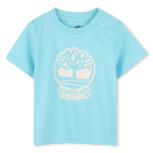 T-shirt met korte mouwen, BLAUW, hi-res