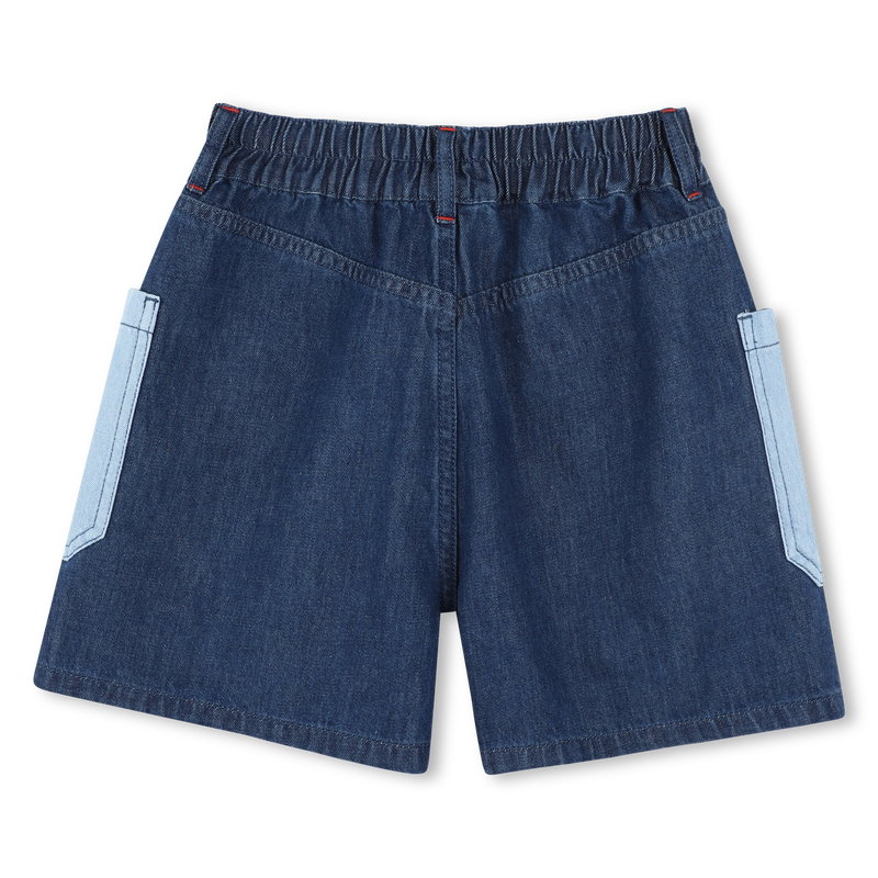 Jeansshort met zakken KENZO KIDS 
                        GIRL