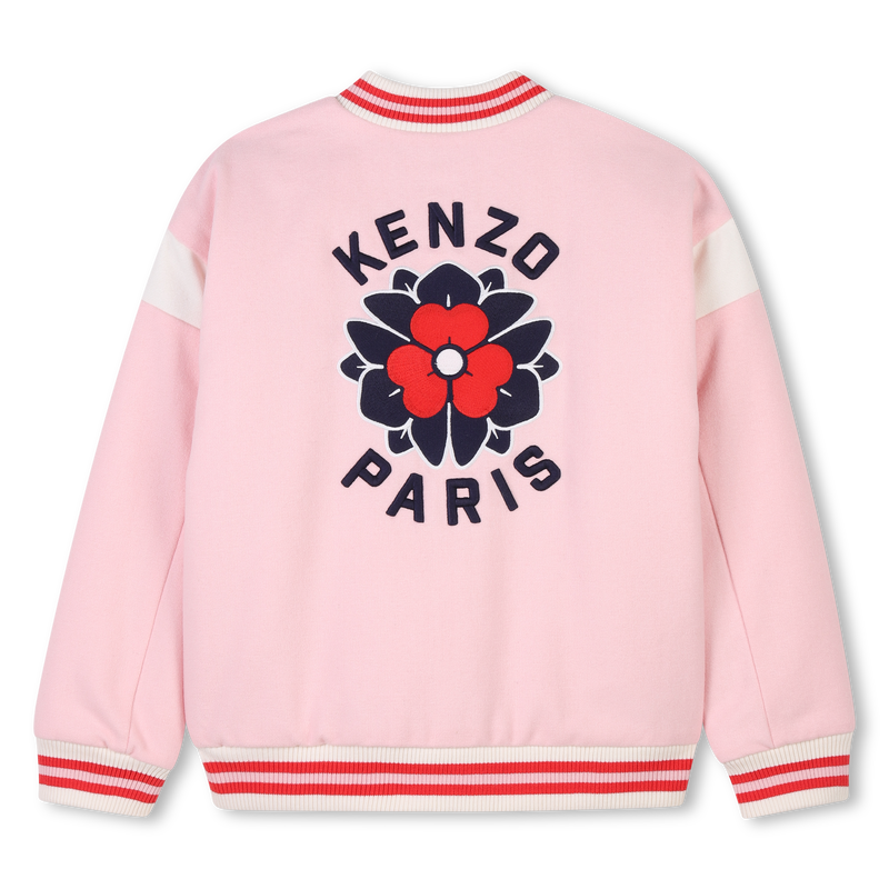 Geborduurde wollen jas KENZO KIDS 
                        GIRL