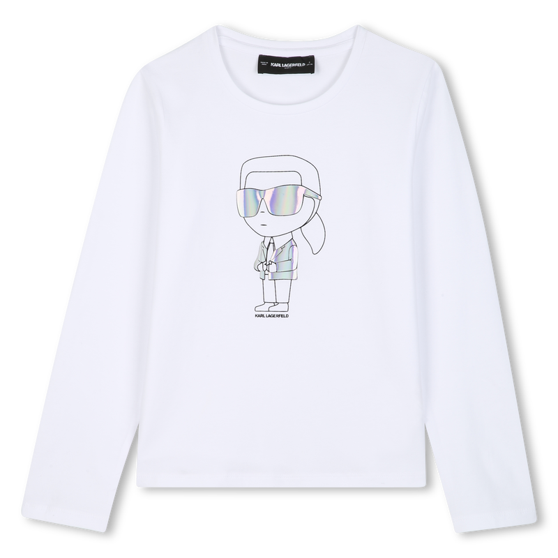 T-shirt met lange mouwen KARL LAGERFELD KIDS 
                        GIRL
