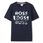 T-shirt met korte mouwen, MARINE, hi-res