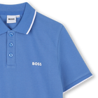 Effen polo van katoenpiqu&eacute; BOSS 
                    BOY