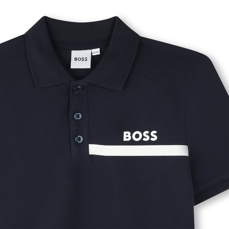 POLOSHIRT MET KORTE MOUWEN BOSS 
                        BOY