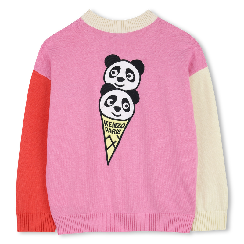 GEBREID VEST MET V-HALS KENZO KIDS 
                        GIRL