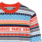 Gebreide jurk met motieven KENZO KIDS 
                    GIRL