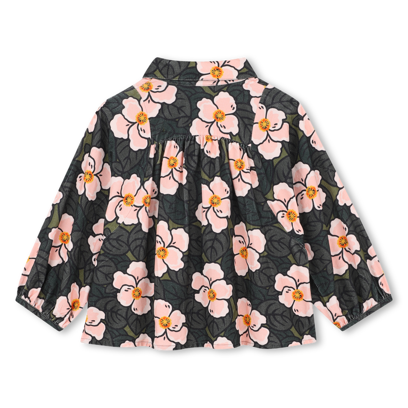 Fluwelen blouse KENZO KIDS 
                        GIRL