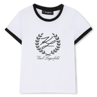 T-shirt met korte mouwen, WIT, hi-res