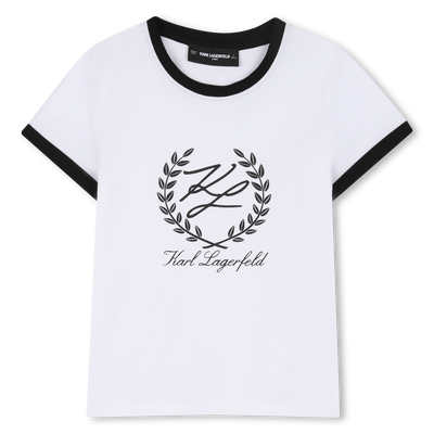 T-SHIRT MET KORTE MOUWEN KARL LAGERFELD KIDS GIRL