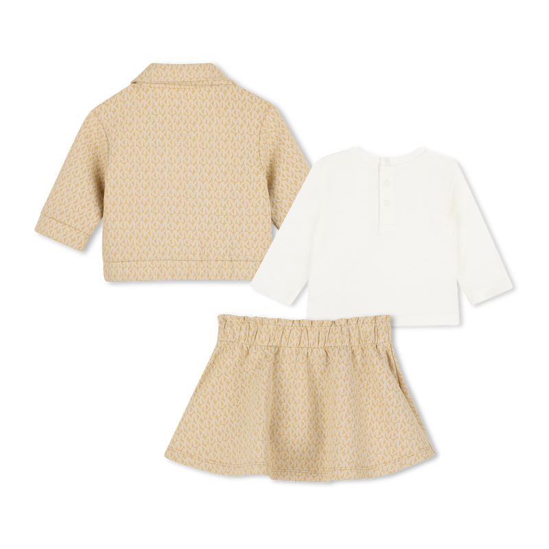 Set van cardigan, T-shirt en rok MICHAEL KORS 
                        MEISJE