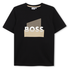 T-shirt met korte mouwen, ZWART, hi-res