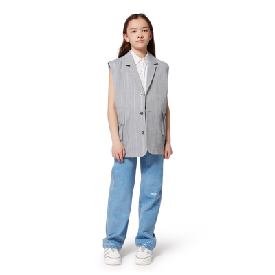 Mouwloos vest met streepjes DKNY GIRL