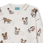 Fleece jurk KENZO KIDS 
                    GIRL