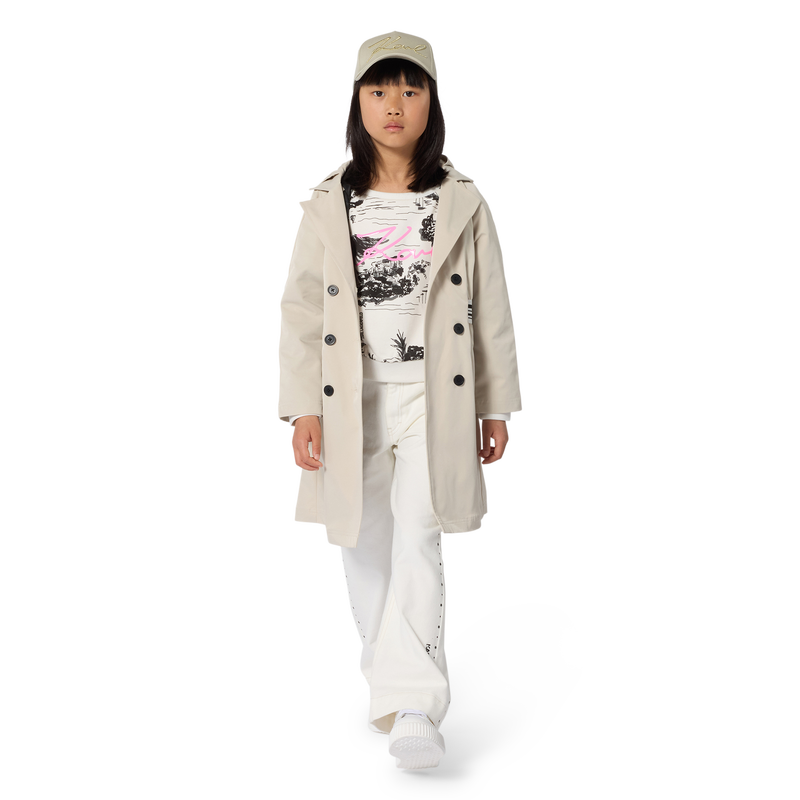 GEVOERDE TRENCHCOAT KARL LAGERFELD KIDS 
                        GIRL