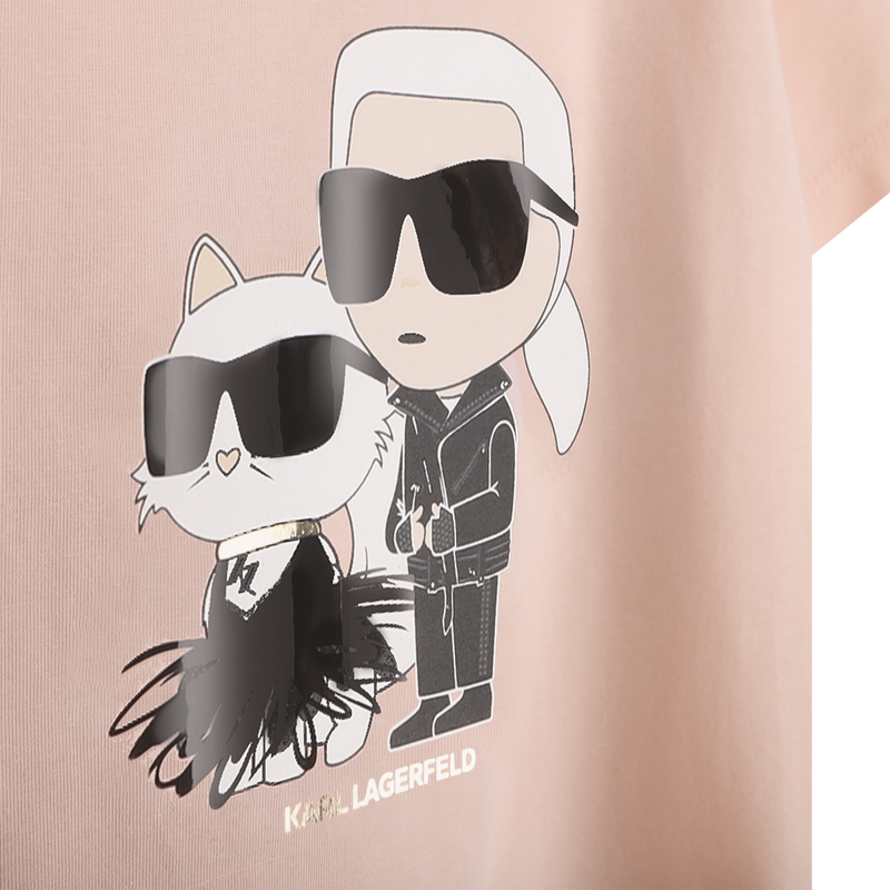 T-shirt met korte mouwen KARL LAGERFELD KIDS 
                        GIRL