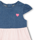 Jurk in 2 materialen BILLIEBLUSH 
                    GIRL