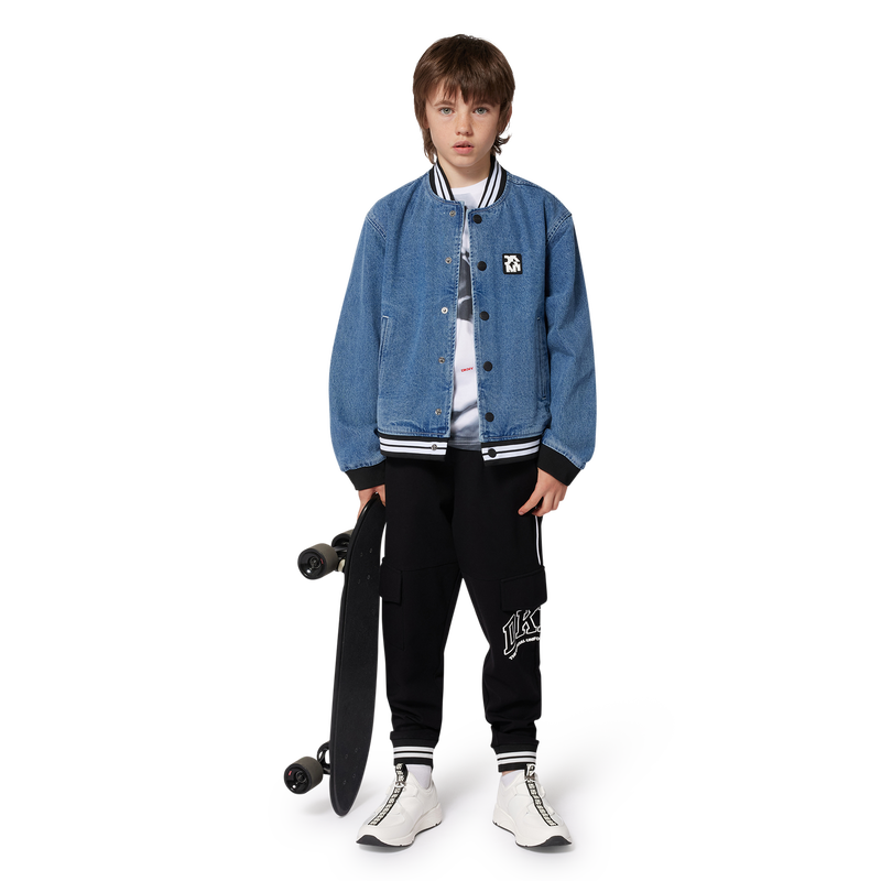 Katoenen T-shirt met print DKNY 
                        BOY