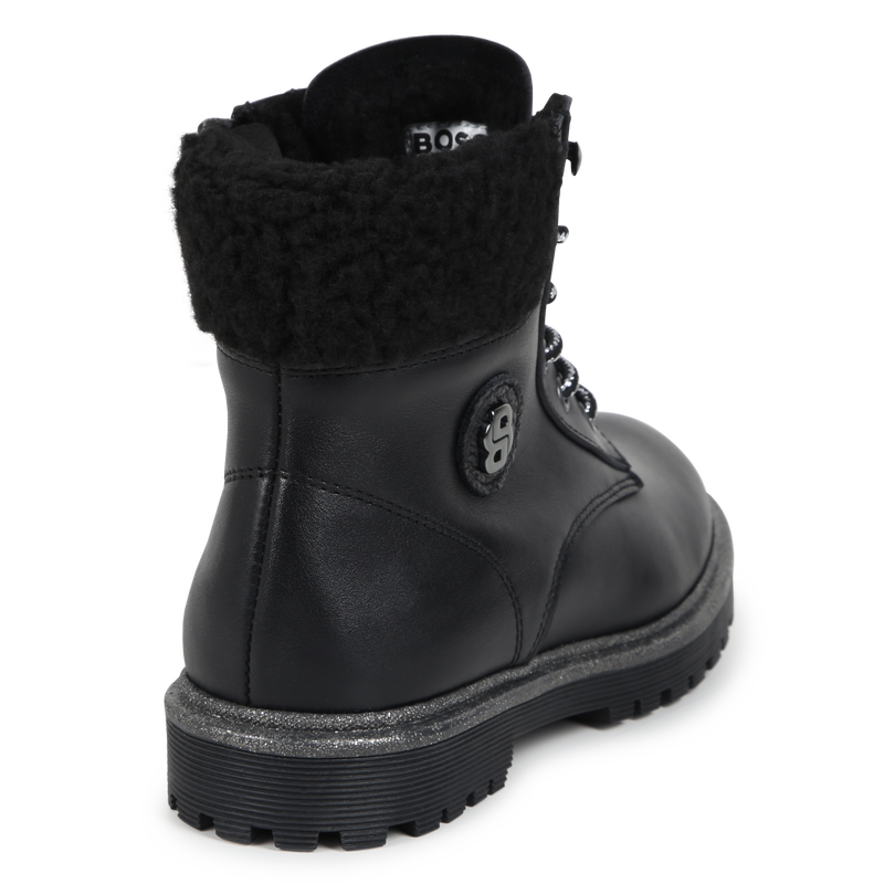 Leren boots met veters en rits BOSS 
                        GIRL