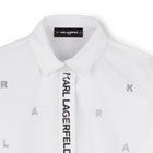 Overhemdjurk met lange mouwen KARL LAGERFELD KIDS 
                    GIRL