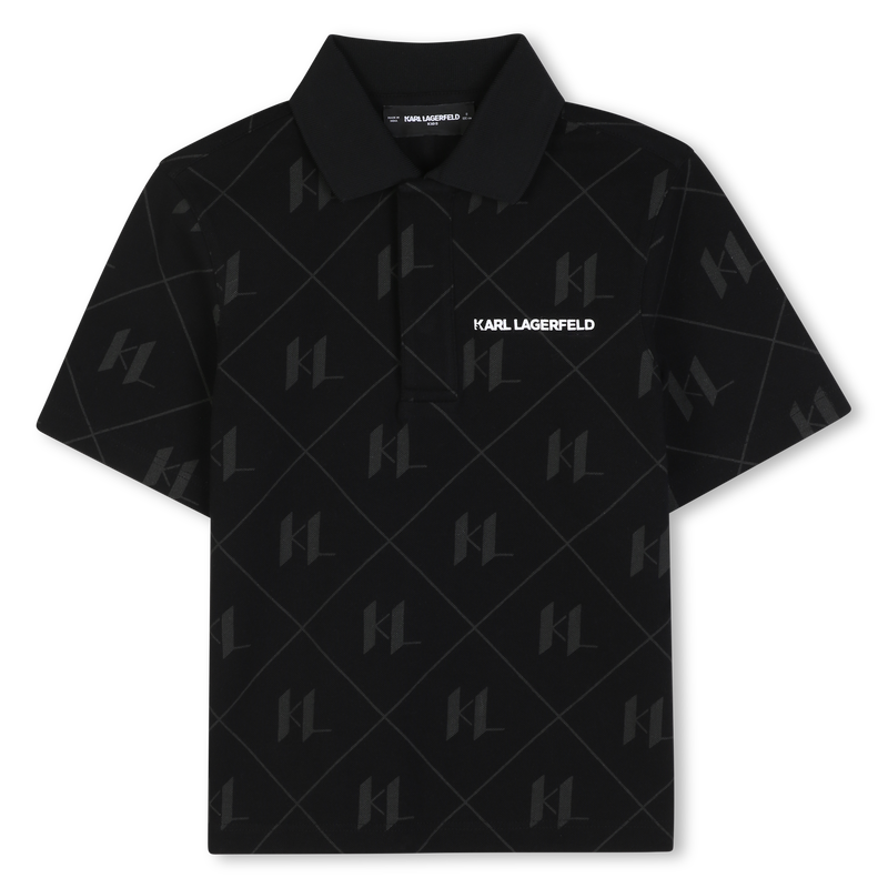 Korte mouwen polo KARL LAGERFELD KIDS 
                        BOY