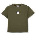T-shirt met korte mouwen, OLIJFAVOND, hi-res