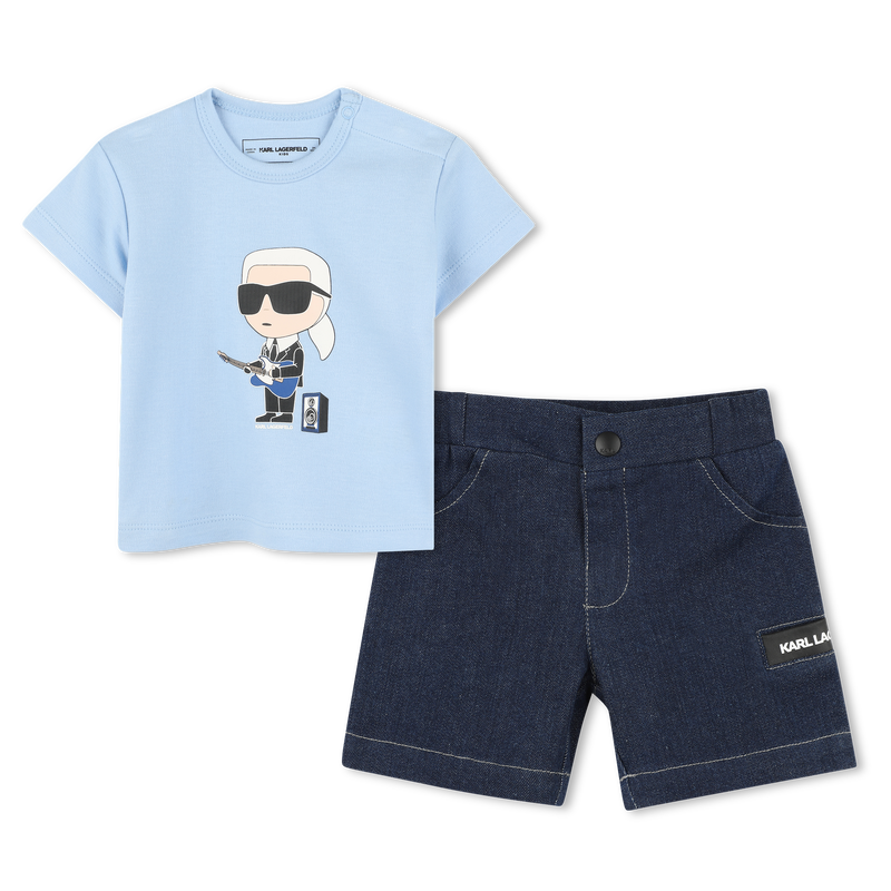 T-SHIRT+SHORT KARL LAGERFELD KIDS 
                        BOY