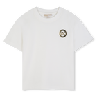 T-shirt met korte mouwen, GEBROKEN WIT, hi-res