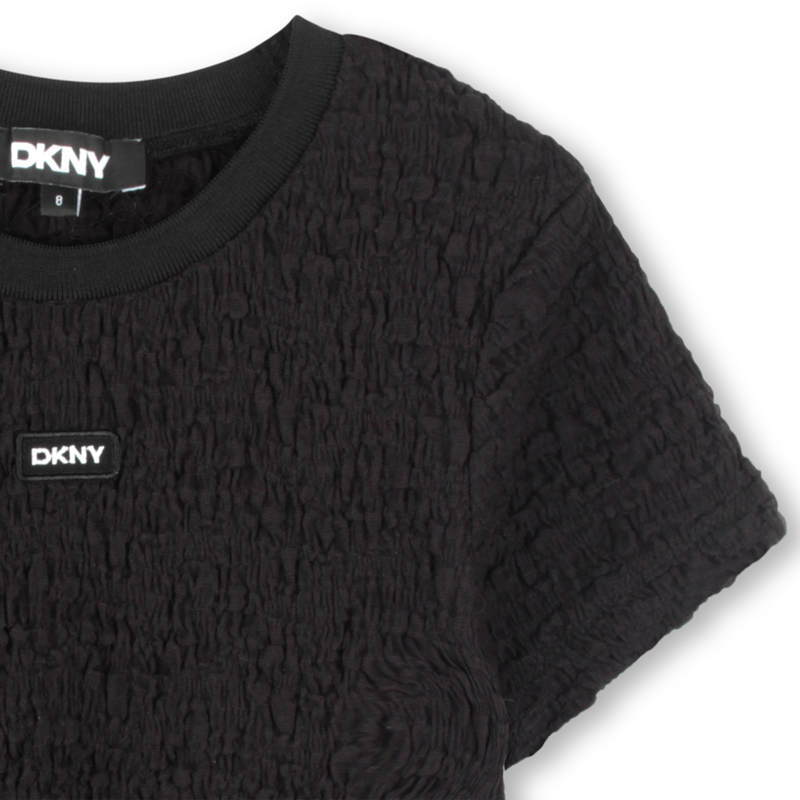 T-shirt met wafelstructuur DKNY 
                        GIRL