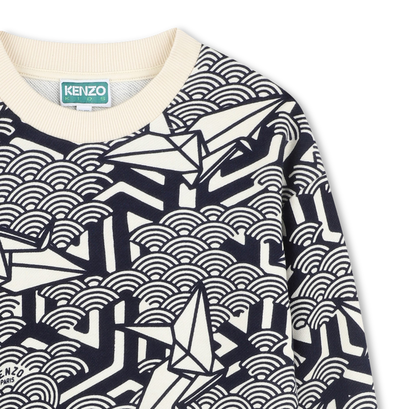 Fleece sweater van katoen KENZO KIDS 
                        UNISEX