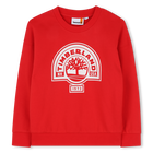 Fleece sweatshirt, ROOD, hi-res