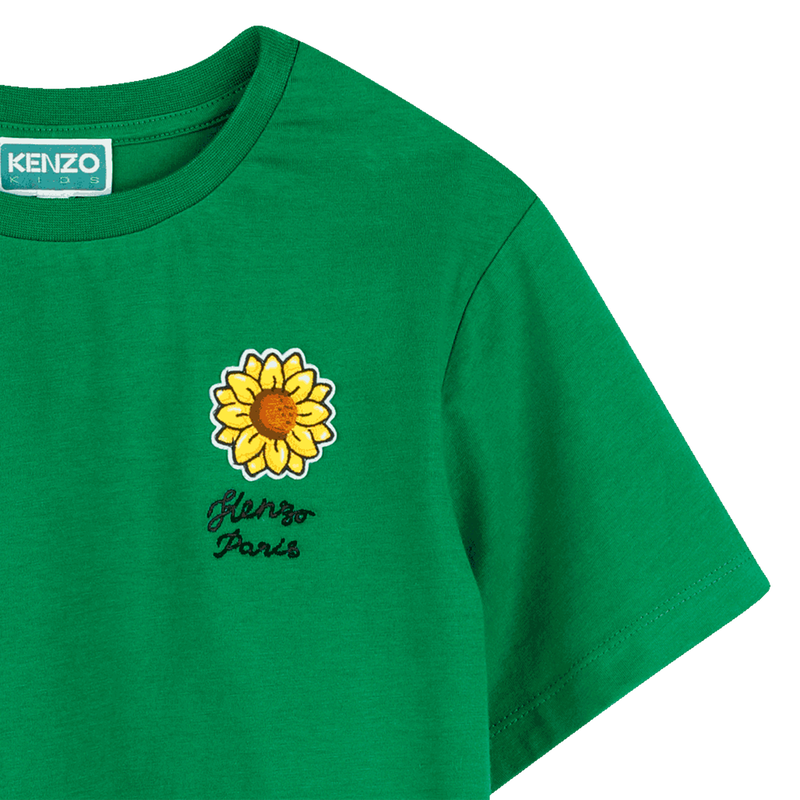 T-shirt, badge en borduursels KENZO KIDS 
                        GIRL