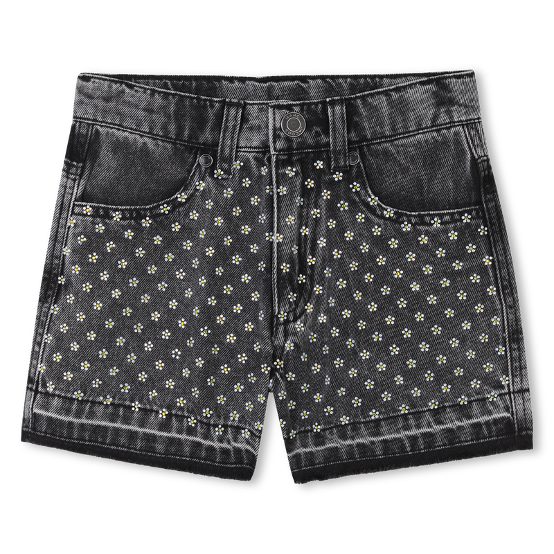 Spijkershort met strass MARC JACOBS 
                        MEISJE
