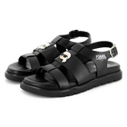 Leren sandalen met gesp KARL LAGERFELD KIDS 
                    GIRL