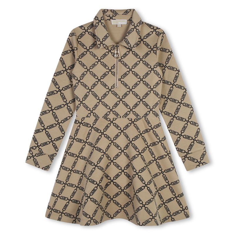 Jurk met rits en lange mouwen MICHAEL KORS 
                        GIRL